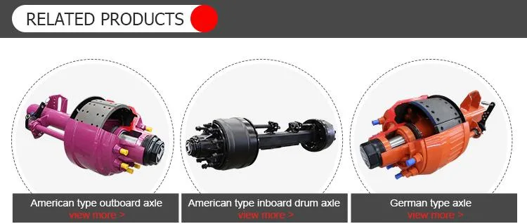 Popular Customized American Type Trailer Axles Trailer Manufacturer