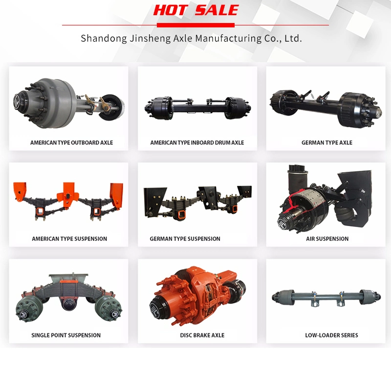 Trailer Part Axle Spare Parts American Type Fuwa Axle Trailer Axle Rear Axle Drive Axle for Auto Parts and Truck Part
