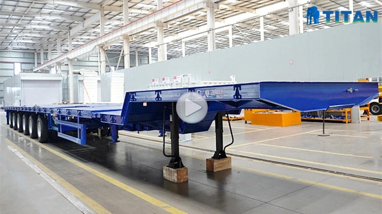 6 Axle Extendable Semi-Trailer to Transport Wind Turbine Parts
