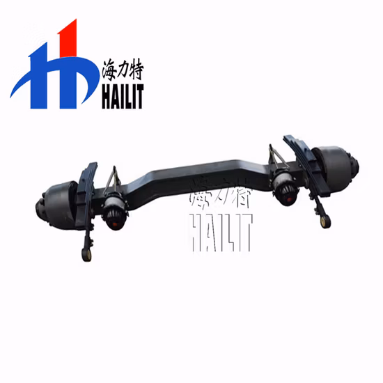 Low-Loader Low Bed Trailer Part Bending Axle Capacity Manufacturer Axles Sale (02)
